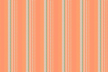 Dikey tekstil deseninin çizgili vektör dokusu ve turuncu ve açık renkli düz arkaplan kumaşı..