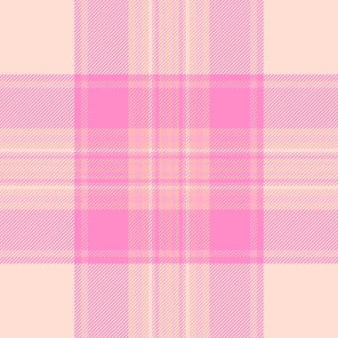 Açık ve pembe renkli tekstil vektör desenli kumaş arkaplan ekoseli tartan denetimi.