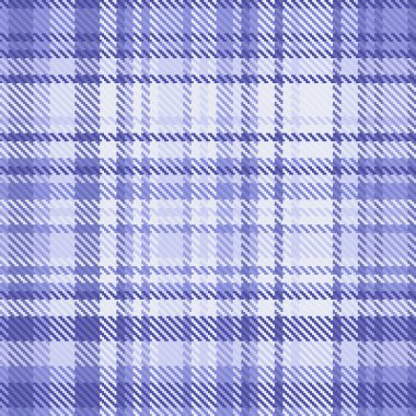 Ekose mavi ve açık renkli tekstil vektör desenli kusursuz kontrol arkaplanının kumaş kumaşı tartanı.