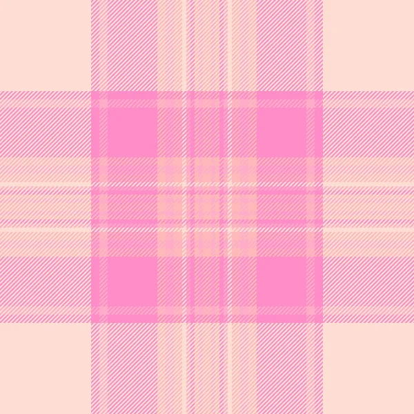 Tartan Check Seamless Fabric Background Plaid Textile Vector Pattern Texture — Stock Vector