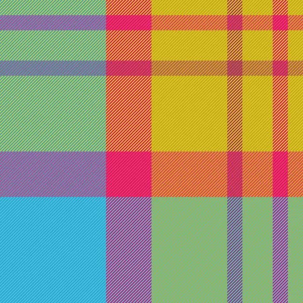 Contrôle Vectoriel Sans Couture Texture Tissu Textile Avec Fond Tartan — Image vectorielle