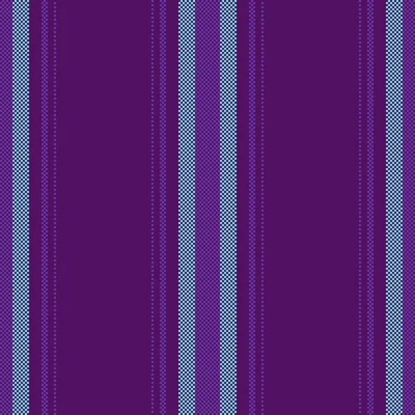 Вертикальний Текстильний Візерунок Безшовної Стрічкової Тканини Лініями Текстури Вектор Фіолетовому — стоковий вектор