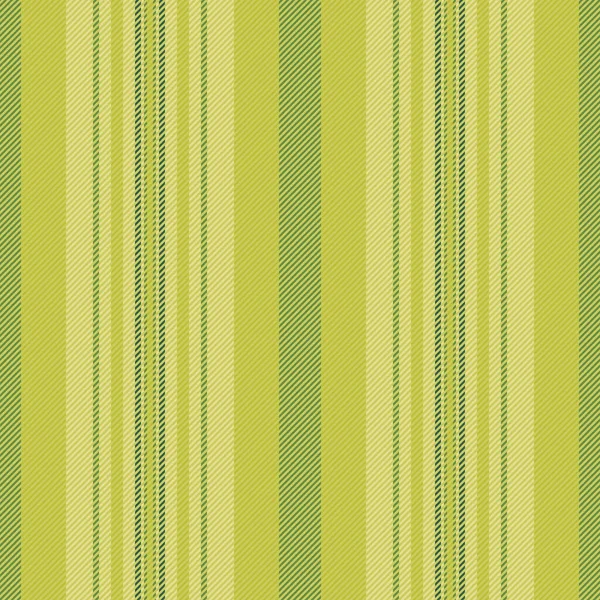 バックグラウンドベクターの縦の生地パターンは ライムと黄色の線の織物ストライプテクスチャでシームレス — ストックベクタ