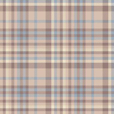 Tekstil desenli kumaşın ekoseli arkaplanını pastel ve açık renklerde dikişsiz tartan vektör dokusu ile kontrol et.