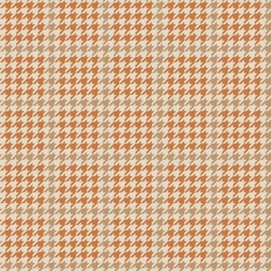 Vektör dokusu tekstil. Ekose kumaş. Açık ve turuncu renklerde tartan desenini kusursuz kontrol et.