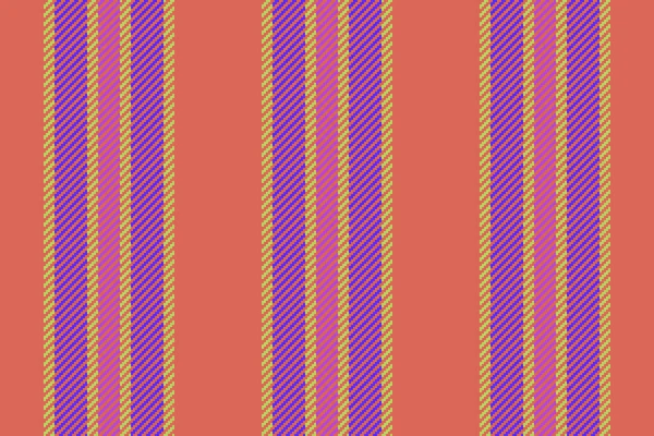 赤とインディゴ色のシームレスなベクターテキスタイルの背景パターンラインのファブリックストライプテクスチャ — ストックベクタ