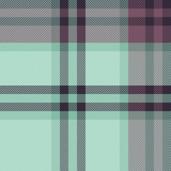 Vector Seamless Plaid Pattern Check Texture Tartan Fabric Textile Background — Stock Vector