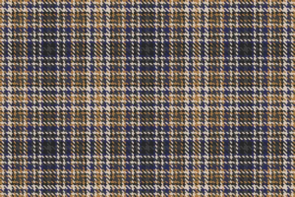 Seamless Vector Background Textile Check Plaid Texture Fabric Pattern Tartan — Stock Vector
