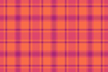 Kırmızı ve pembe renklerde tartan arkaplan tekstil kontrollü kumaşsız kumaş desenli vektör dokusu.