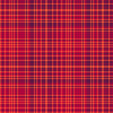 Tartan deseninin kumaş dokusunu vektör arkaplan dokusu ekoseli kırmızı ve pembe renklerle işaretle.