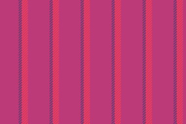 Pembe ve kırmızı renklerde dikey çizgili kumaş dokusu çizgilerinin vektör arkaplanı.