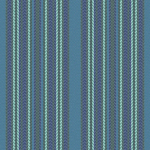 パターンテクスチャ織物 ストライプ パステルとティール色の背景ベクター垂直線でシームレス — ストックベクタ