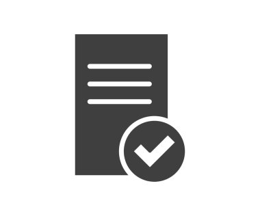 İyi bir ikon vektörü. İş başarısı işareti. Doğrulanan, doğrulanan, onaylanan, onaylanan, kabul edilen, onaylanan, denetlenen ve daha fazlasının en iyi kalite sembolü.