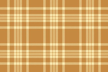 Turuncu ve açık renkli tekstil desenli tekstil desenli vektörsüz denetimin kumaş arka planı.