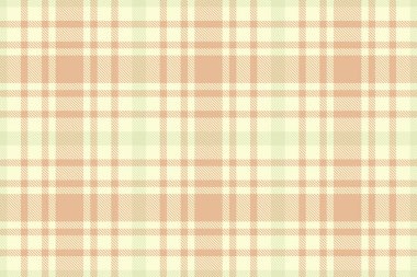 Tartan desenli ekose kumaş vektörü açık altın çubuk sarı ve turuncu renklerde arkaplansız kumaş kontrolü.