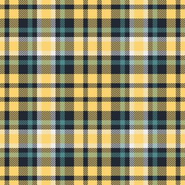 Koyu ve kehribar renklerinde arka plan ekose kontrol vektörü olan desenli tekstil dokusunun kumaşsız tartanı.