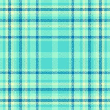 Kalıpların ekoseli kumaş tartanı. Nane ve deniz mavisi renklerinde dikişsiz kumaş dokusu olan bir vektör arkaplanını kontrol et..