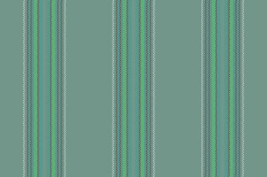 Dikey kumaş dokusunun arka plan tekstil çizgisi. Pastel ve cyan renklerinde dikişsiz vektör çizgileri var..