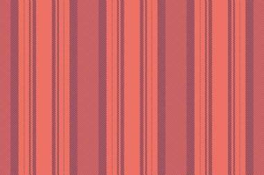Tekstil çizgileri kırmızı ve mor renklerde pürüzsüz olan arkaplan dokusunun vektör dikey deseni.