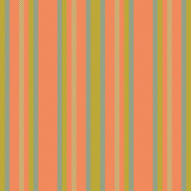 Kırmızı ve atomik mandalina renginde arkaplan desenli tekstil şerit vektörünün kumaş dikey dokusu.