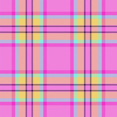 Ekose desenli. Kumaş dokusunu kontrol et. Vektör tekstil baskı tasarımı.