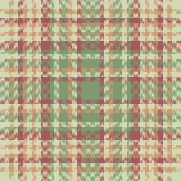 Pattern Check Texture Tartan Vector Fabric Seamless Plaid Background Textile — Stock Vector