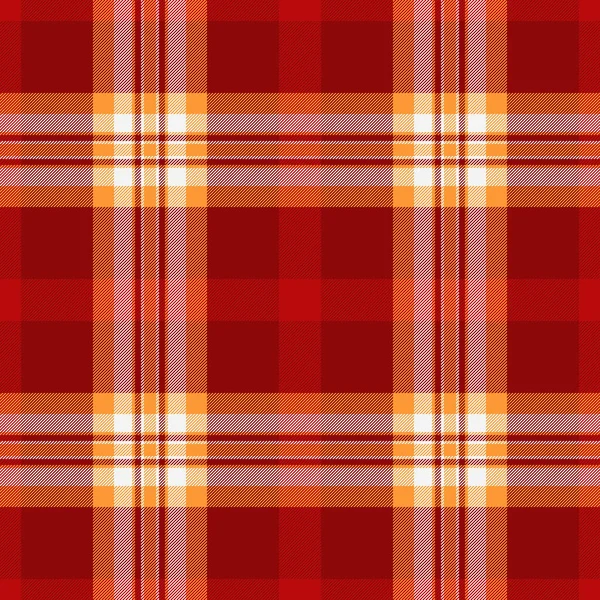 Seamless Vector Texture Tartan Pattern Background Plaid Fabric Textile Check — Stock Vector