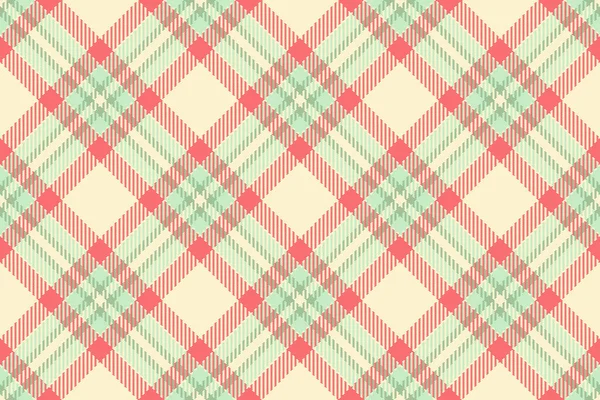 Plaid Fabric Check Vector Seamless Tartan Background Texture Textile Pattern — Stock Vector