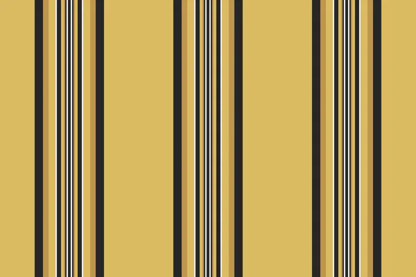 アンバーと黒の色でシームレスなベクトル織物ラインのパターン生地テクスチャの縦の背景ストライプ — ストックベクタ