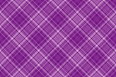 Mor ve açık renkli ekoseli ekose kumaşlı vektör desenli kumaşın dokusuz arkaplanı.
