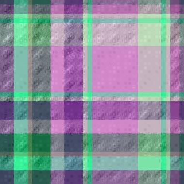 Arka plan kumaşı menekşe ve turkuaz renklerinde dikişsiz olan desen vektör tartanının ekoseli kontrol dokusu.