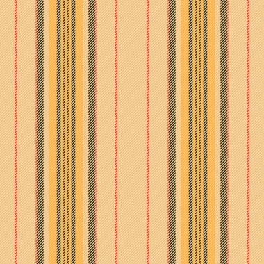 Kehribar ve açık renkli vektör dokusu olan tekstil kumaşının dikey hatları.