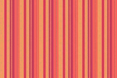 Kırmızı ve kehribar renkli tekstil çizgileri deseni olan çizgili vektör kumaşının kusursuz arka planı.