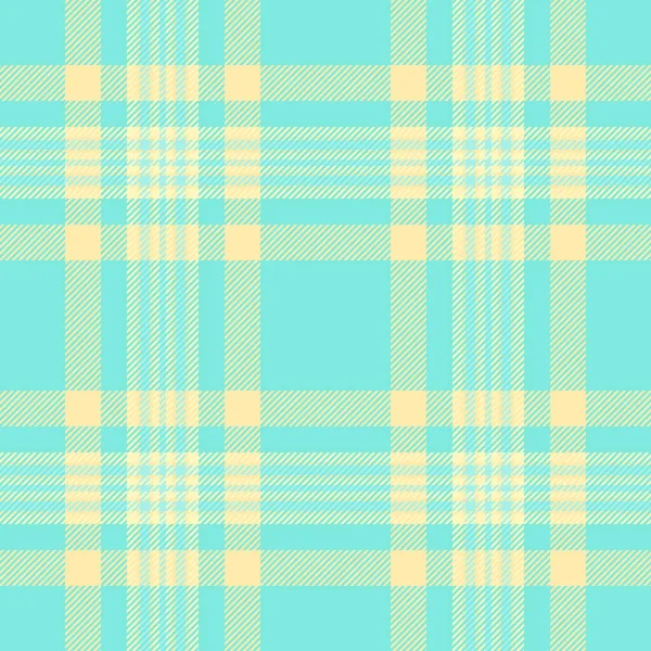 Kumaş desenli vektörün arkaplan dokusunu tekstil tartan ekoseli gök mavisi ve sarı renklerde dikişsiz olarak kontrol et.