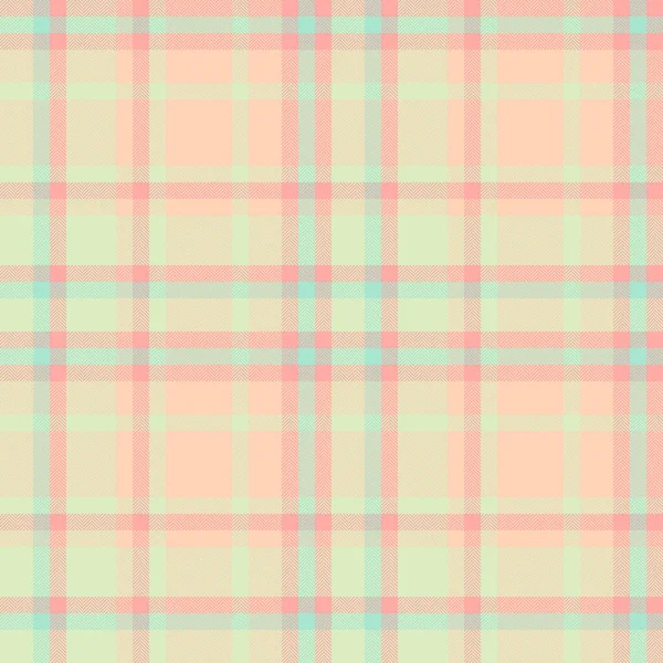 Fabric Pattern Tartan Textile Texture Plaid Vector Check Background Seamless — Stock Vector