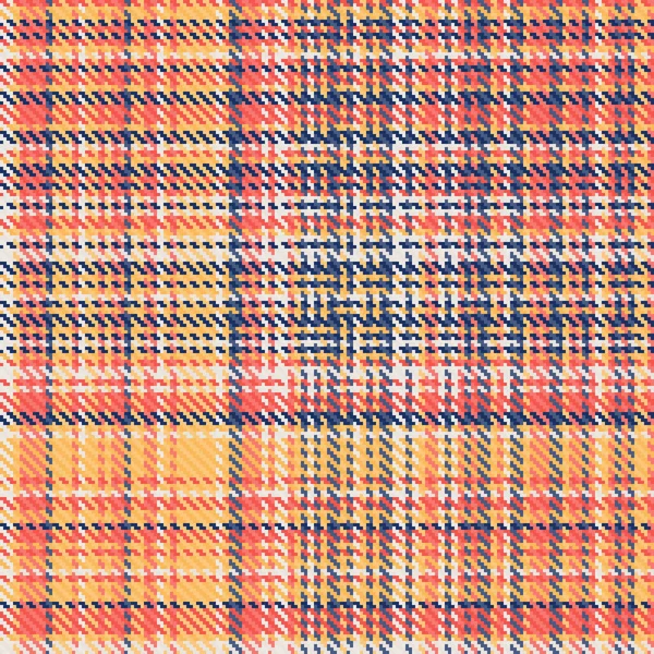Tartan Vector Plaid Fabric Pattern Textile Texture Seamless Check Background — Stock Vector