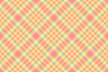 Kumaş vektör dokusu kırmızı ve kehribar renklerinde pürüzsüz olan tekstil ekose tartanın şablon arkaplanını kontrol et.