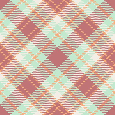 Kırmızı ve açık renklerde desenli arka plan kontrollü tekstil tartanın kusursuz kumaş dokusu.