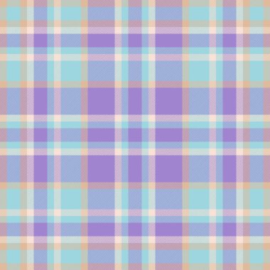 Aydınlatma ve menekşe renklerinde ekose ekose ekoseli, kontrol arkaplan desenli tekstil kusursuz.