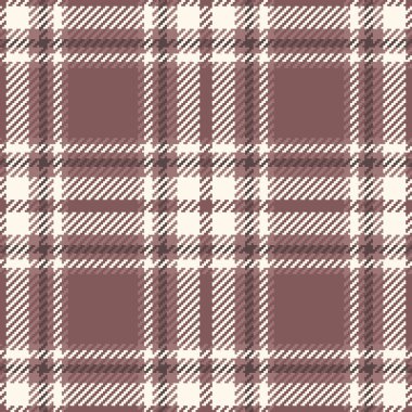 Pastel ve deniz kabuğu renklerinde kumaş ekose tekstil ile kusursuz vektör arkaplanının desen yapısı kontrolü.