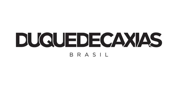 Duque Caxias Στο Έμβλημα Brasil Για Εκτύπωση Και Web Χαρακτηριστικά — Διανυσματικό Αρχείο