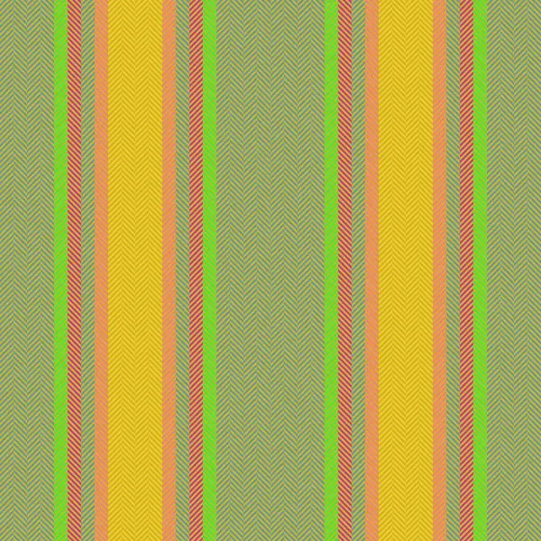 Streifentextil Vertikal Mit Nahtloser Hintergrundtextur Mit Einem Linienvektormuster Gelben Und — Stockvektor