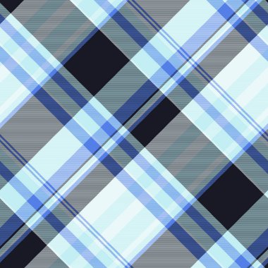 Siyah ve açık renkli tekstil ekose tartan vektörü ile dokunun arkaplan kumaşı denetimi.