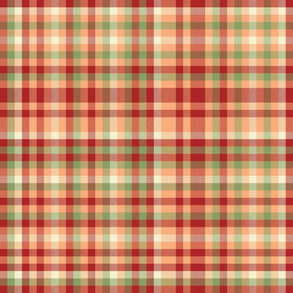 Textile Background Texture Seamless Tartan Plaid Check Fabric Vector Pattern — Stock Vector