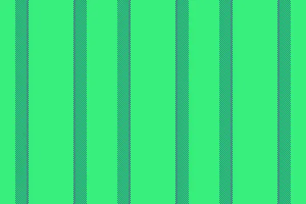 テクスチャパターン背景 グリーンとティールカラーの布ベクターラインストライプと垂直シームレステキスタイル — ストックベクタ