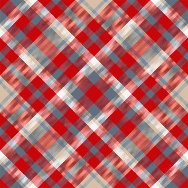Ekose desenli vektör. Kumaş dokusunu kontrol et. Giysiler, kağıt baskısı veya web arkaplanı için kusursuz tekstil tasarımı.