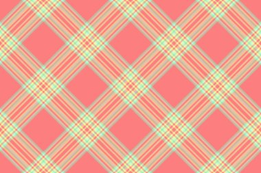 Kırmızı ve açık renkli desenli ekose desenli arka plan vektör tekstili kusursuz desen kumaşı.