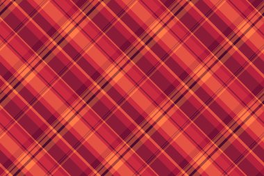 Tekstil vektör ekoseli kırmızı ve pembe renklerde ekoseli tartan deseninin arkaplan kumaşı kontrolü.