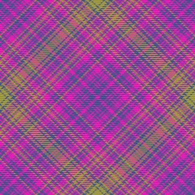 Ekose vektör kontrolünün tekstil tartan kusursuz arka plan kumaş deseni mavi ve mor renkli.