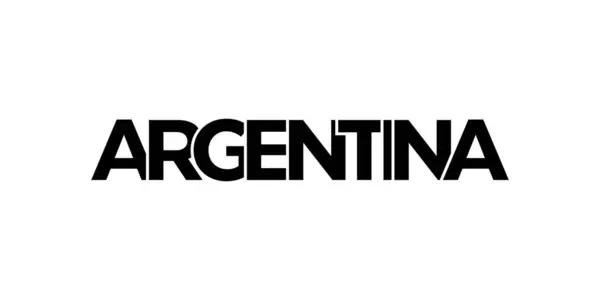Emblema Argentina Para Impresión Web Diseño Presenta Estilo Geométrico Ilustración — Vector de stock